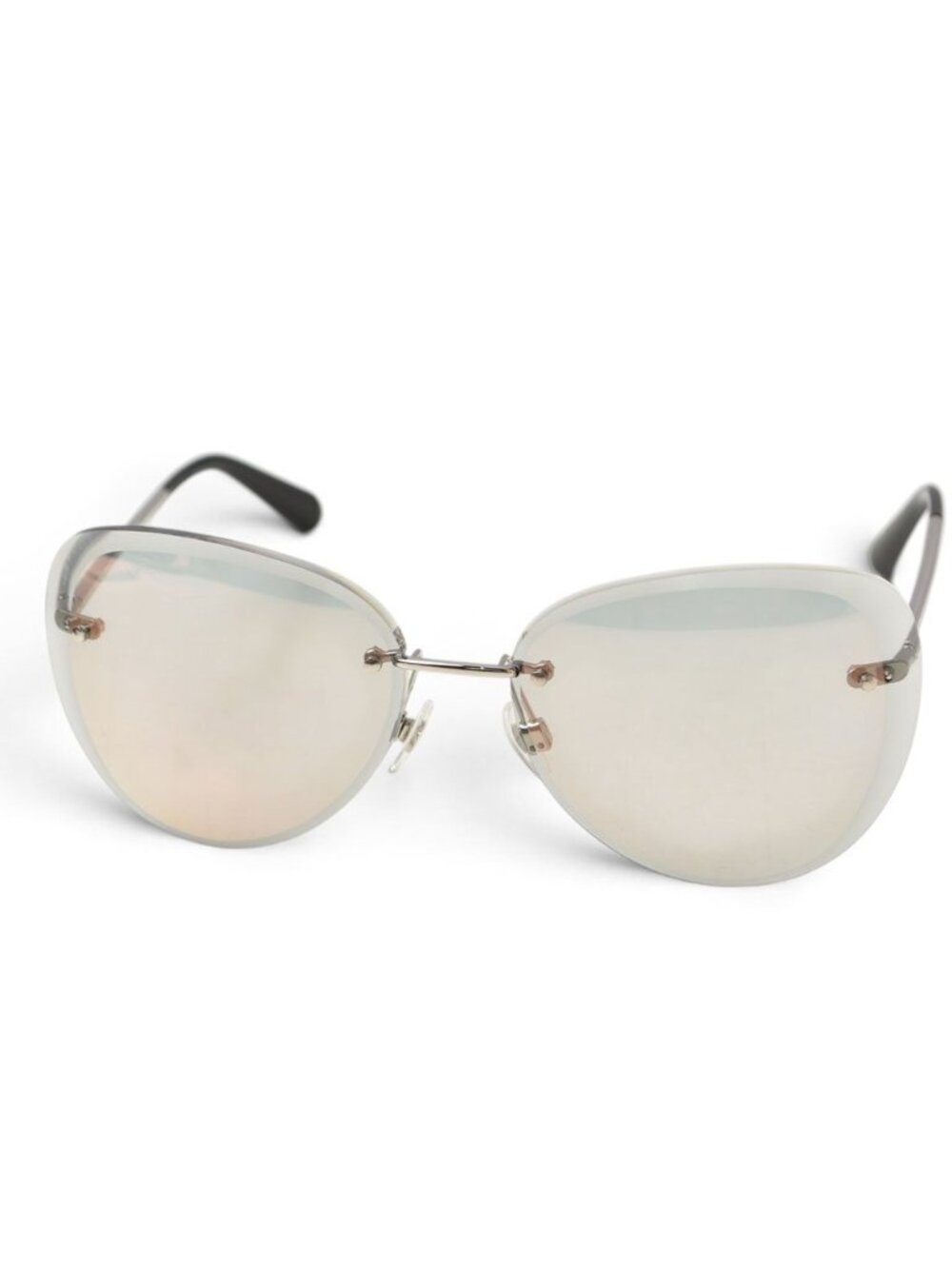 Chanel Sunglasses Eyewear Teardrop Rimless Black